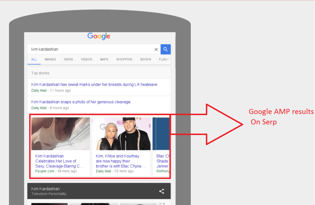 Google AMP SERP
