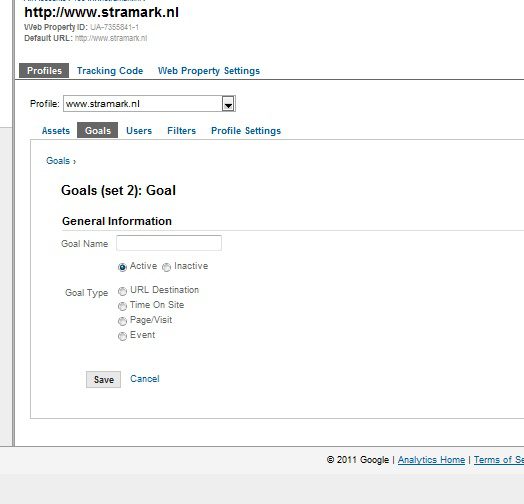 Doelen instellen in Google Analytics